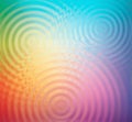 Wavy circles on the water multicolor abstract background illustration Royalty Free Stock Photo