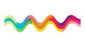 Wavy colorful pattern, abstract design element for backgrounds, vector design Generative AI Royalty Free Stock Photo