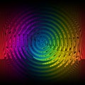 Wavy colours spectrum. Gamut of viewable colours frequencies. Royalty Free Stock Photo