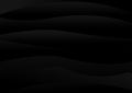 Wavy curved lines black patterns background