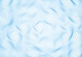 Wavy curved thin blue lines. Vector relief texture. The possibility of imposing isolated bright background.