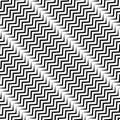 Wavy diagonal parallel lines. seamless, repeatable monochrome pa Royalty Free Stock Photo