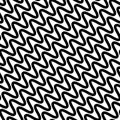 Wavy diagonal parallel lines. seamless, repeatable monochrome pa Royalty Free Stock Photo