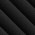 Wavy diagonal parallel lines. seamless, repeatable monochrome Royalty Free Stock Photo