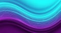 Wavy digital stream with circuit lines in cyan and purple gradient Royalty Free Stock Photo