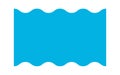 Wavy edge square frame shape