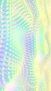Wavy field of simple neon color rectangular forms. Geometric background. 3d rendering digital illustration