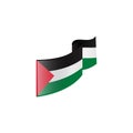 Wavy flag palestine vector isolated