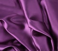 Wavy folded satin silk