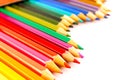 Wavy form with color pencils