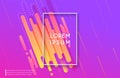 Wavy geometric background. Trendy gradient shapes composition. Eps10 vector