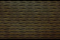 Wavy glittering golden stripes or waves background