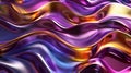 Wavy golden and purple metallic background Royalty Free Stock Photo