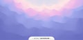 Wavy gradient backdrop. Abstract background with dynamic effect. Bright smooth transitions. 3D vector Illustration for design