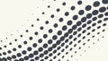 Wavy Halftone Pattern, Dynamic Abstract Graphic, vector design Generative AI Royalty Free Stock Photo