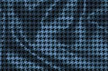 Wavy Houndstooth fabric pattern backgound - illustration Royalty Free Stock Photo