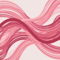 Wavy, interlocking ribbons in varying shades of pink create a fluid, dynamic pattern Royalty Free Stock Photo