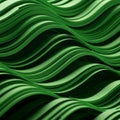 Wavy layers of green paper create an abstract pattern, evoking the appearance of Royalty Free Stock Photo
