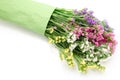 Wavy leaf sea lavender bouquet Royalty Free Stock Photo
