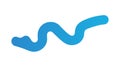 Wavy Line Curve Icon. Dynamic Flow Abstract Element, vector design Generative AI Royalty Free Stock Photo