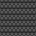 wavy linear monochrome geometric pattern Royalty Free Stock Photo