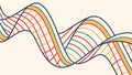 Wavy Lines Abstract Pattern Dynamic Motion Vector, vector design Generative AI Royalty Free Stock Photo
