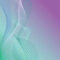 Wavy Lines Background_Cool Colors 3 Royalty Free Stock Photo