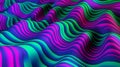 Wavy lines in a computer generated image. Generative ai Royalty Free Stock Photo