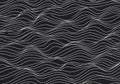 Wavy lines create a flowing abstract pattern on a dark background. The lines are Royalty Free Stock Photo