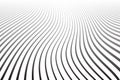 Wavy Lines in Diminishing Perspective. Abstract Textured Background