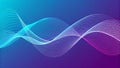 Wavy lines, dynamic gradients show abstract sound technology visuals. Royalty Free Stock Photo