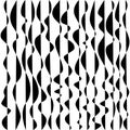 Wavy lines intertwining, twisting, in black and white