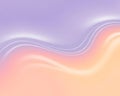 Wavy lines of light purple and orange with subtle white highlights on a soft pastel gradient background Royalty Free Stock Photo