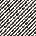 Wavy lines pattern, diagonal pattern, hand drawn stripes background Royalty Free Stock Photo