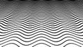 Wavy Lines Pattern in Diminishing Perspective. Abstract extured Background