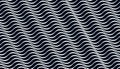 Wavy lines water seamless pattern vector, 3D dimensional endless background wallpaper design image, geometric stripy curved Royalty Free Stock Photo