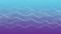 Wavy lines of white dots form a delicate pattern across a gradient background transitioning from light blue to purple Royalty Free Stock Photo