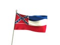 Wavy Mississippi Flag Royalty Free Stock Photo