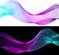Wavy multicolor abstract line stripes Royalty Free Stock Photo