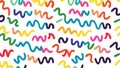 Wavy Multicolored Line Pattern, Dynamic Abstract Design, vector design Generative AI Royalty Free Stock Photo