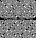 Wavy optical illusion seamless pattern Royalty Free Stock Photo