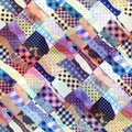 Wavy patchwork background