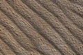 Wavy patterns in the sand dunes on the Pacific coast near Lakeside, Oregon, USA Royalty Free Stock Photo