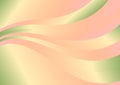 Wavy Pink Beige and Green Gradient Background Royalty Free Stock Photo