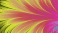 Wavy rainbow card with gradient lines in pink, violet, green and yellow effect feather of peacock or colorful leaf Royalty Free Stock Photo