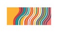 Wavy Rainbow Colored Ribbon Abstract Design, vector design Generative AI Royalty Free Stock Photo