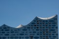 The wavy roof of the Elbphilharmonie Hamburg Royalty Free Stock Photo