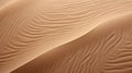Wavy sand texture background. Desert and dunes. Flat lay. Top view Royalty Free Stock Photo