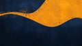 Wavy Gradient Abstract Background with Dark Blue and Golden Yellow Smooth Blended Texture Royalty Free Stock Photo