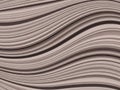 Muted taupe and dark brown abstract background with smooth, flowing, parallel wavy lines and subtle shading creating a textured Royalty Free Stock Photo
